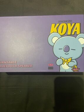 KOYA Turntable Bluetooth Speaker - Purple/Light Blue